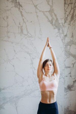 Fit Woman Doing Yoga
