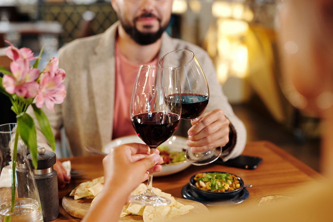 Couple Wine Toasting