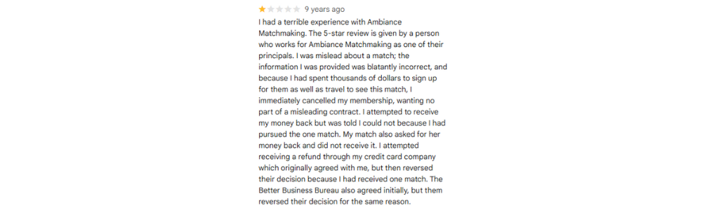 Ambiance Reviews Google 2